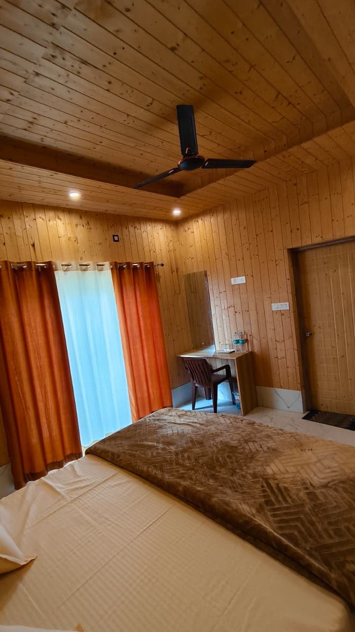 Luxury room interior detail — premium furnishings at Hotel Dhangauri